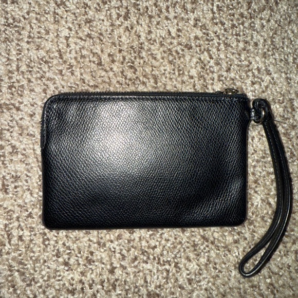Coach Black Leather Wristlet - Picture 8 of 8